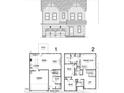 Two-story house plan with primary suite, Gathering room, garage, and loft at 213 Beacon Dr, Pittsboro, NC 27312