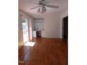 Hardwood floors, built in shelving and patio door at 511 Normandy St, Cary, NC 27511