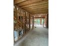 Under construction home with exposed framing and unfinished rooms at 2638 Davis St, Raleigh, NC 27608