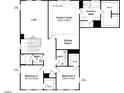 Second floor plan showing owner's suite, loft and two additional bedrooms at 117 Shelby Meadow Ln, Angier, NC 27501