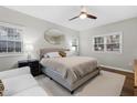 Spacious main bedroom with a king-size bed and sitting area at 1905 Wagoner St, Durham, NC 27705