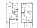 Two-story floorplan with open living space and multiple bedrooms at 2232 Cherry Top Dr, Fuquay Varina, NC 27526
