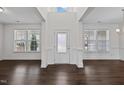 Spacious entryway with hardwood floors and lots of natural light at 135 Glenfield Ln, Burlington, NC 27215