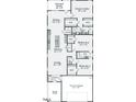 One-story floor plan featuring 3 bedrooms, 2 baths, and a 2-car garage at 353 Village Walk Dr, Clayton, NC 27527