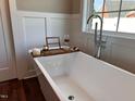 Relaxing bathroom featuring a freestanding soaking tub at 3701 Greystone Dr, Rocky Mount, NC 27804