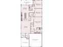 Single story floor plan with two bedrooms, two baths and two car garage at 177 Swain St, Clayton, NC 27527