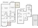 Two-story house floor plan with open layout and garage at 492 Beechmast, Pittsboro, NC 27312