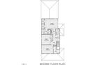 Second floor plan featuring a main bedroom, three additional bedrooms and two bathrooms at Lot C N King Ave, Dunn, NC 28334