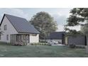 Modern farmhouse with detached garage and landscaping at 109 Jones Ave, Hillsborough, NC 27278