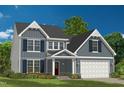 Two-story home with blue siding and a red door at 170 Aberdeen, Rocky Mount, NC 27804