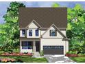 Two-story home with gray siding and dark gray garage door at 2617 Silver Gate Ct, Wake Forest, NC 27587
