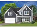 Two-story home with gray siding, white trim, and a two-car garage at 173 Ascot, Rocky Mount, NC 27804