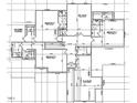 Upper floor plan featuring bedrooms, bathrooms, and a playroom with unfinished storage at 142 Lila Dr, Pittsboro, NC 27312