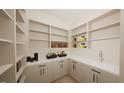 Well-organized pantry with ample shelving and countertop space at 9413 Rawson Ave, Raleigh, NC 27613