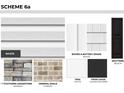 Elevation rendering of a two-story home with white and black accents at 203 Calebs Corner Pl, Spring Lake, NC 28390