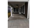 Covered patio with ceiling fan at 1724 Red Elm Lane, Homesite 76, Fuquay Varina, NC 27526