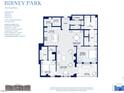 Two-bedroom floor plan with terrace and open concept living areas at 2606 Marchmont St # 101, Raleigh, NC 27608