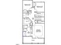 Upper floor plan featuring primary bedroom, two additional bedrooms, and laundry at 719 Georgia'S Landing Pkwy # 108, Raleigh, NC 27603