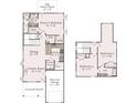 Two-story home floor plan with 3 bedrooms and 2 baths at 137 Swain St, Clayton, NC 27527