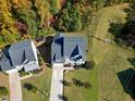 Aerial view of house and yard, showing neighboring house at 5356 Cypress Ln, Raleigh, NC 27609