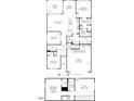 Two-story floor plan, primary suite, and open concept living space at 624 Gainer Dr # 17, Raleigh, NC 27610