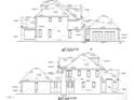 Architectural plans showing house elevations at 013 Bartley Holleman Rd # 13, New Hill, NC 27562