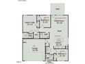 First-floor plan showcasing the layout of the bedrooms, bathrooms, kitchen, and living areas at 161 Deodora Ln, Cameron, NC 28326