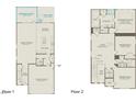 Two-story home floorplan, showcasing a spacious layout with multiple bedrooms and baths at 2892 Huxley Way, Apex, NC 27502
