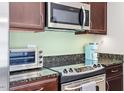 Well-equipped kitchen with stainless steel appliances at 222 Glenwood # 602, Raleigh, NC 27603
