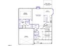 Open floor plan with kitchen, dining, and primary suite at 220 Augusta Pond Way # 126, Raleigh, NC 27603