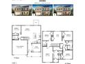 Two-story floor plan with 2-car garage and bedrooms at 246 Moore Creek Dr, Fuquay Varina, NC 27526