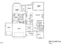 First floor plan shows open concept living and kitchen at 4332 Coldwater Springs Dr, Raleigh, NC 27616