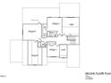 Second floor plan includes bonus room and bedrooms at 4332 Coldwater Springs Dr, Raleigh, NC 27616