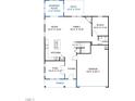 Main floor plan showing kitchen, Gathering room, study, and garage at 6525 Winter Spring Dr, Wake Forest, NC 27587
