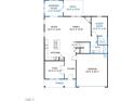 Main floor plan with open concept kitchen and Gathering room at 504 Marthas View Way, Wake Forest, NC 27587
