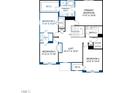 Upper floor plan with 4 bedrooms and 2 bathrooms at 504 Marthas View Way, Wake Forest, NC 27587