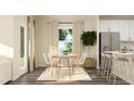 Bright dining room with a table and six chairs, adjacent to the kitchen at 0 Hanover Dr, Sanford, NC 27330