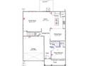 First floor plan showing kitchen, dining room, Gathering room, and guest bedroom at 40 Calabria Ct, Franklinton, NC 27525