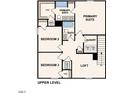 Upper level floor plan with primary suite, two bedrooms, and a loft at 120 Ferry Ct, Rocky Mount, NC 27804