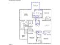Primary bedroom with walk-in closet and three additional bedrooms at 2165 Pink Peony Cir # 230, Durham, NC 27703