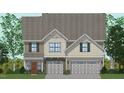 Two-story craftsman style home with a neutral color scheme and a two-car garage at 55 Accord Dr, Youngsville, NC 27596