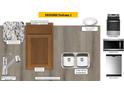 Modern kitchen design with granite countertops and stainless steel appliances at 132 Malbec Dr, Chapel Hill, NC 27516