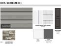 Exterior elevation schemes showcasing siding, trim, and shutter options at 19 Sweet Meadow Rd, Angier, NC 27501