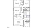 Second floor plan featuring primary bedroom and two additional bedrooms at 744 Georgia'S Landing Pkwy # 5, Raleigh, NC 27603