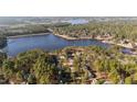 Aerial view of houses near a lake at 3064 Carolina Way, Sanford, NC 27332