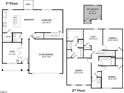 Two-story home floor plan, showcasing a spacious living area and multiple bedrooms at 110 Tobacco Woods Dr, Youngsville, NC 27596