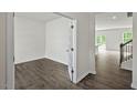 Bright office space with French doors and wood-look flooring at 1136 Middlecrest Dr, Rocky Mount, NC 27804