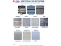 Material selections showcasing siding, stone, flooring, and countertop options at 54 Northwood Dr, Fuquay Varina, NC 27526