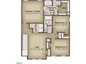 Upper floor includes owner's suite, two bedrooms, and a loft at 96 Brooklynn Trl, Angier, NC 27501