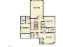 Upstairs floor plan with bedrooms, baths, and laundry at 307 S Elm St, Apex, NC 27502
